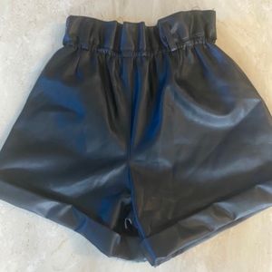 Zara Girls PVC shorts.